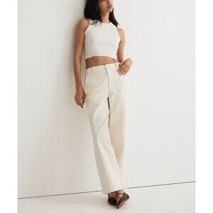 MADEWELL relaxed chino pants in antique cream size 4